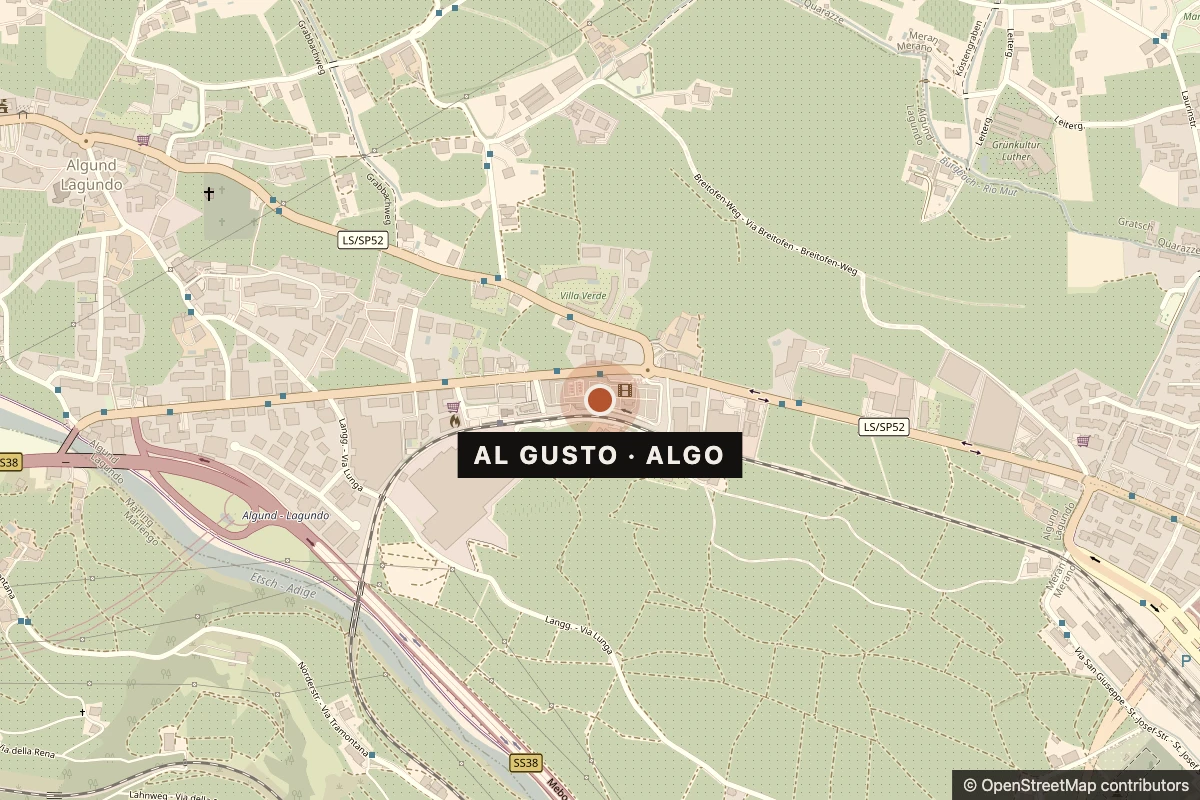 Karte: Al Gusto im Centro Commerciale ALGO, Algund